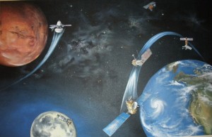Space & Satellite Mural 6 ft. x 10 ft.
