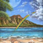 "Reflections" Book Cover 9x12 in. Acrylic on wood panel